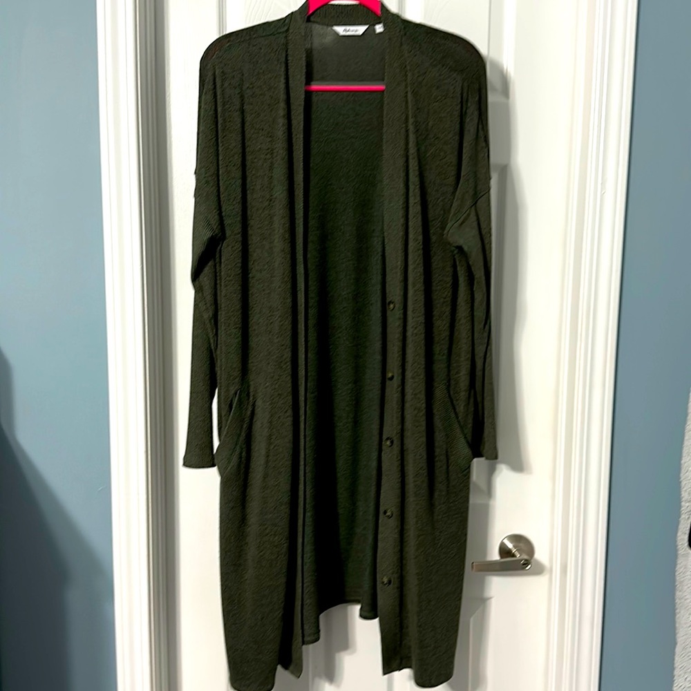 Long Green Cardigan